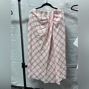 NWT Bailey 44 Elegant Pink Plaid Women's Skirt